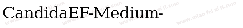 CandidaEF-Medium字体转换