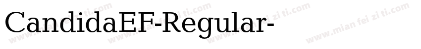 CandidaEF-Regular字体转换