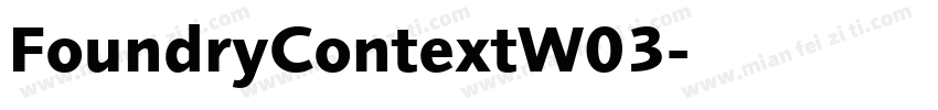 FoundryContextW03字体转换