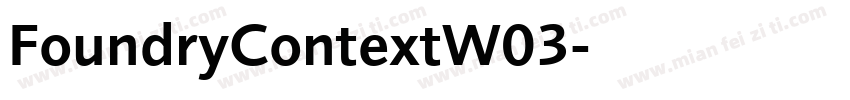 FoundryContextW03字体转换