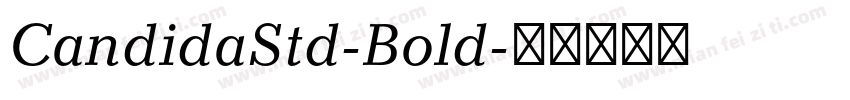 CandidaStd-Bold字体转换