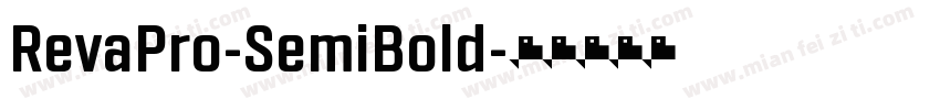 RevaPro-SemiBold字体转换