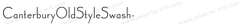CanterburyOldStyleSwash字体转换