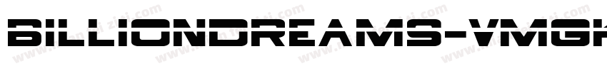 BillionDreams-vmgK9字体转换