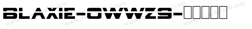 Blaxie-0WWz9字体转换