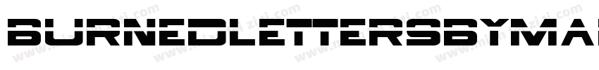 BurnedLettersByMartaVanEck-j7M9字体转换