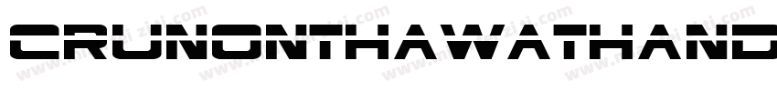 CruNonthawatHandWrittenItalic-agl9字体转换