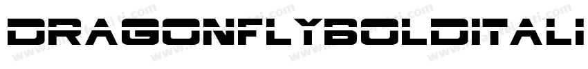 DragonFlyBoldItalic-wVM9字体转换