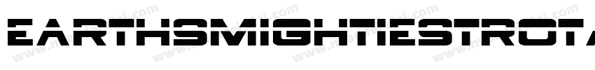 EarthsMightiestRotated-v6v9字体转换