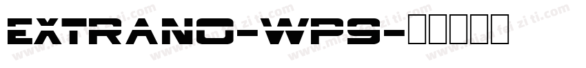 Extrano-wP9字体转换
