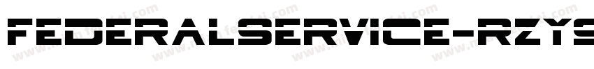 FederalService-rZY9字体转换