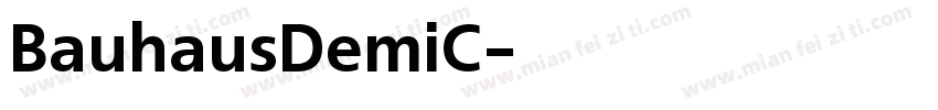 BauhausDemiC字体转换