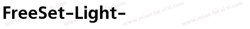 FreeSet-Light字体转换