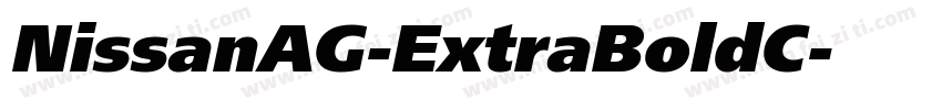 NissanAG-ExtraBoldC字体转换