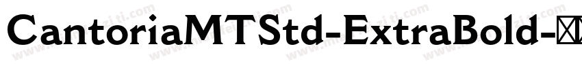 CantoriaMTStd-ExtraBold字体转换