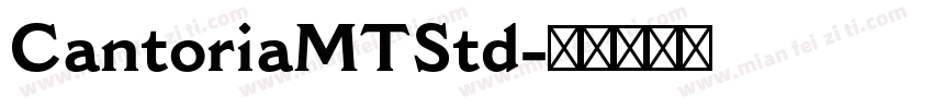CantoriaMTStd字体转换