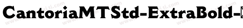 CantoriaMTStd-ExtraBold字体转换