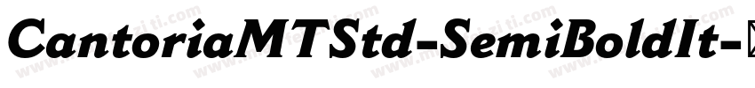 CantoriaMTStd-SemiBoldIt字体转换