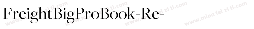 FreightBigProBook-Re字体转换