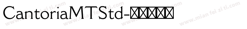 CantoriaMTStd字体转换