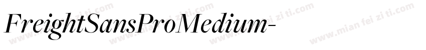 FreightSansProMedium字体转换