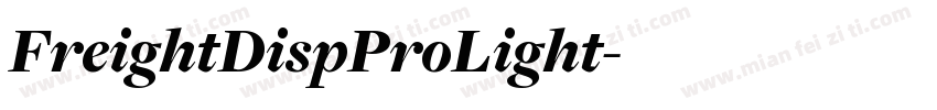 FreightDispProLight字体转换