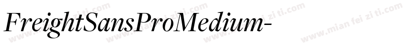FreightSansProMedium字体转换