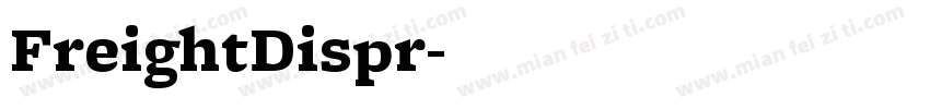 FreightDispr字体转换