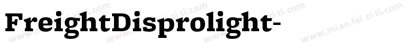 FreightDisprolight字体转换