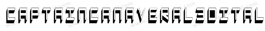 CaptainCanaveral3DItalic-lnzd字体转换