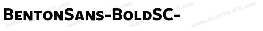 BentonSans-BoldSC字体转换