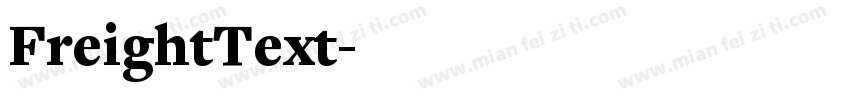 FreightText字体转换