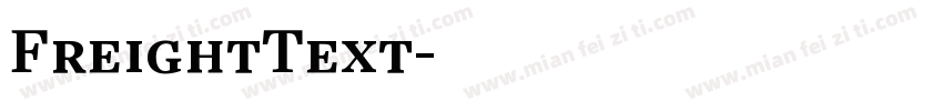 FreightText字体转换