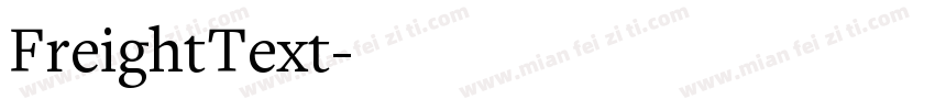 FreightText字体转换