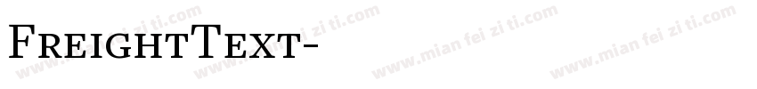 FreightText字体转换