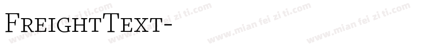 FreightText字体转换