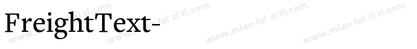 FreightText字体转换