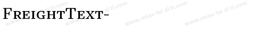 FreightText字体转换