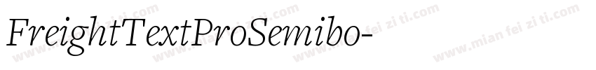 FreightTextProSemibo字体转换