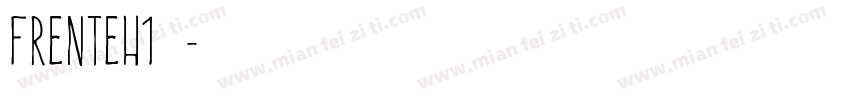 frenteH1字体字体转换