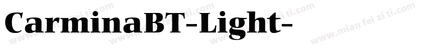 CarminaBT-Light字体转换