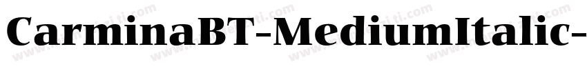 CarminaBT-MediumItalic字体转换