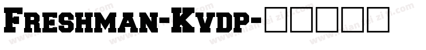 Freshman-Kvdp字体转换