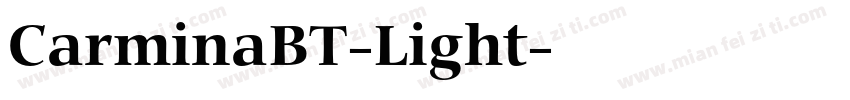 CarminaBT-Light字体转换