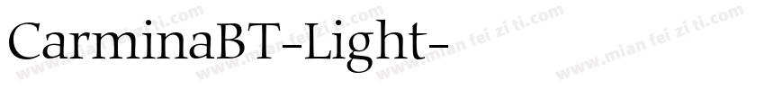 CarminaBT-Light字体转换