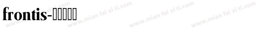 frontis字体转换