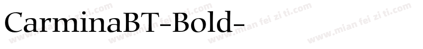CarminaBT-Bold字体转换