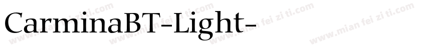 CarminaBT-Light字体转换