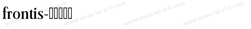 frontis字体转换