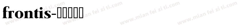 frontis字体转换